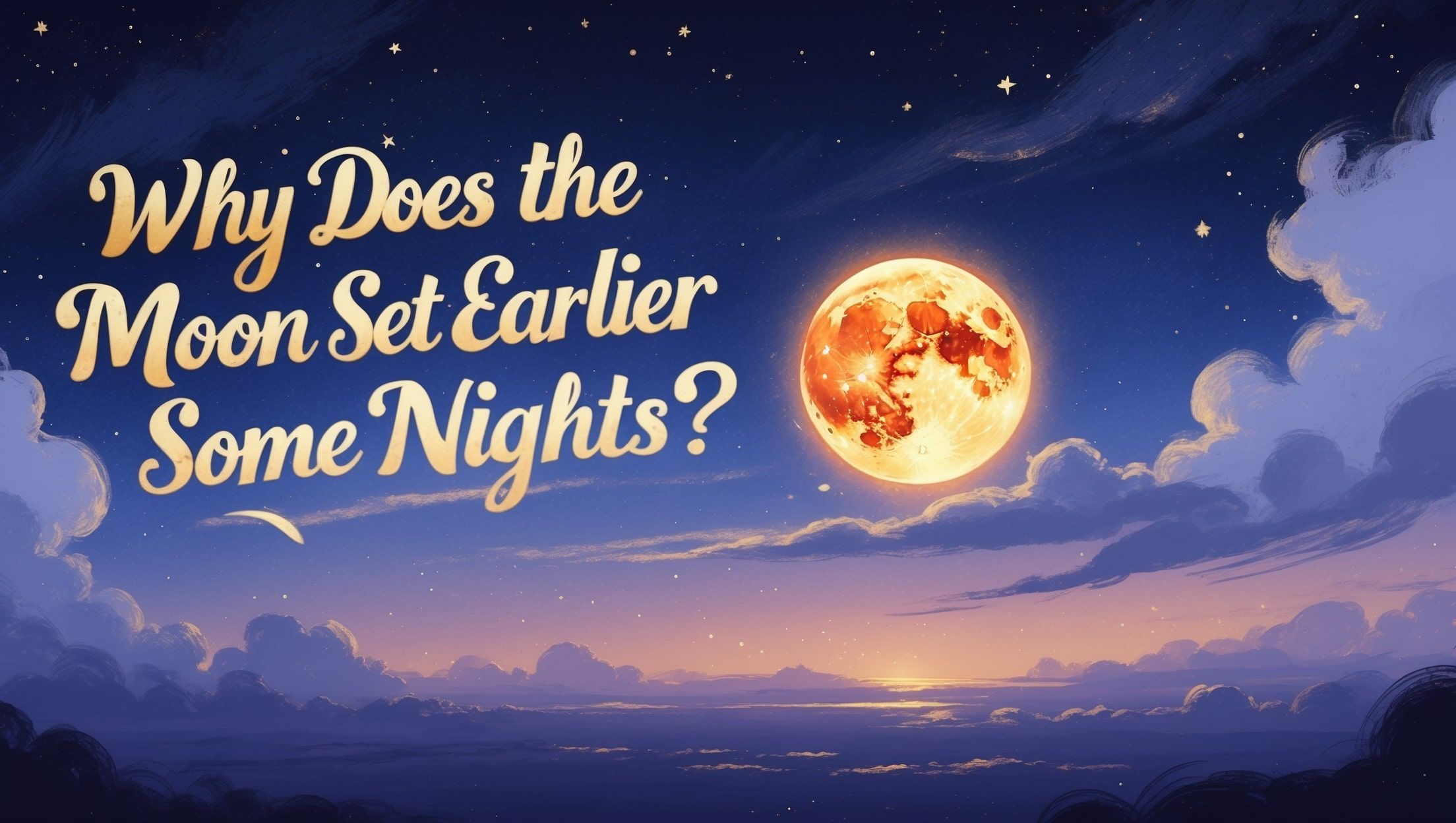 Γιατί δύει η σελήνη νωρίτερα ορισμένες νύχτες;