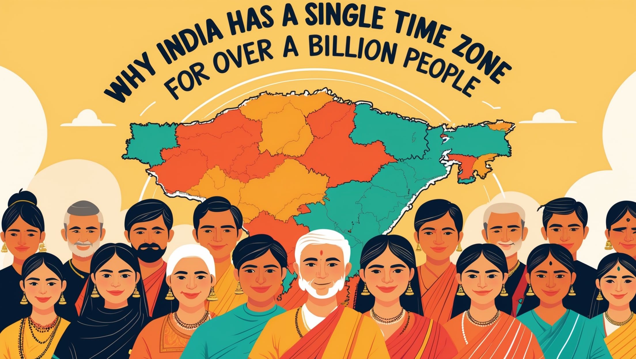 Γιατί η Ινδία έχει μια ενιαία ζώνη ώρας για πάνω από ένα δισεκατομμύριο ανθρώπους;