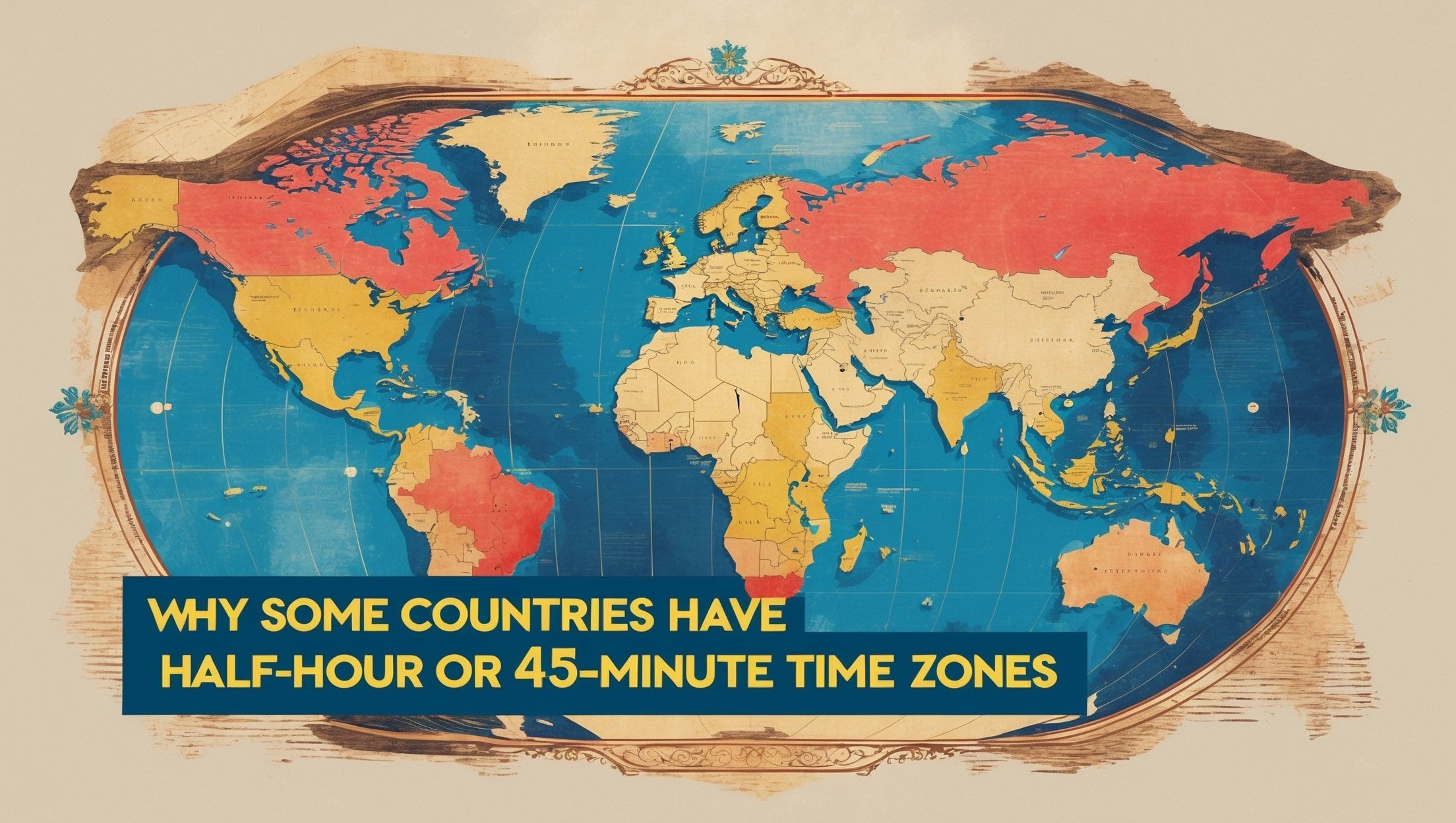 Γιατί ορισμένες χώρες έχουν ζώνες ώρας με μισή ώρα ή 45 λεπτά;